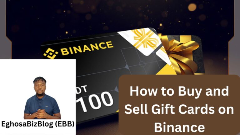 How to Buy and Sell Gift Cards on Binance